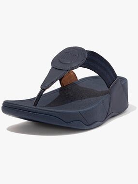 FitFlop Women's, Walkstar Thong Sandal Midnight navy size 6 pre owned